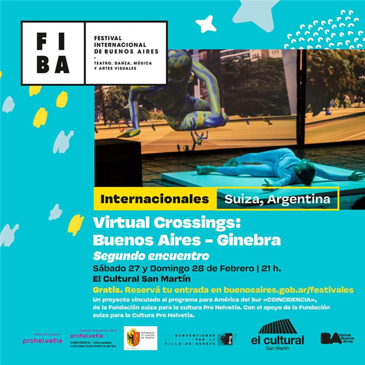스위스와 아르헨티나 예술가들의 협업 프로젝트 '가상횡단(Virtual Crossings' - 출처 : El Cultural San Martin 페이스북 페이지(@elculturalsanmartin)