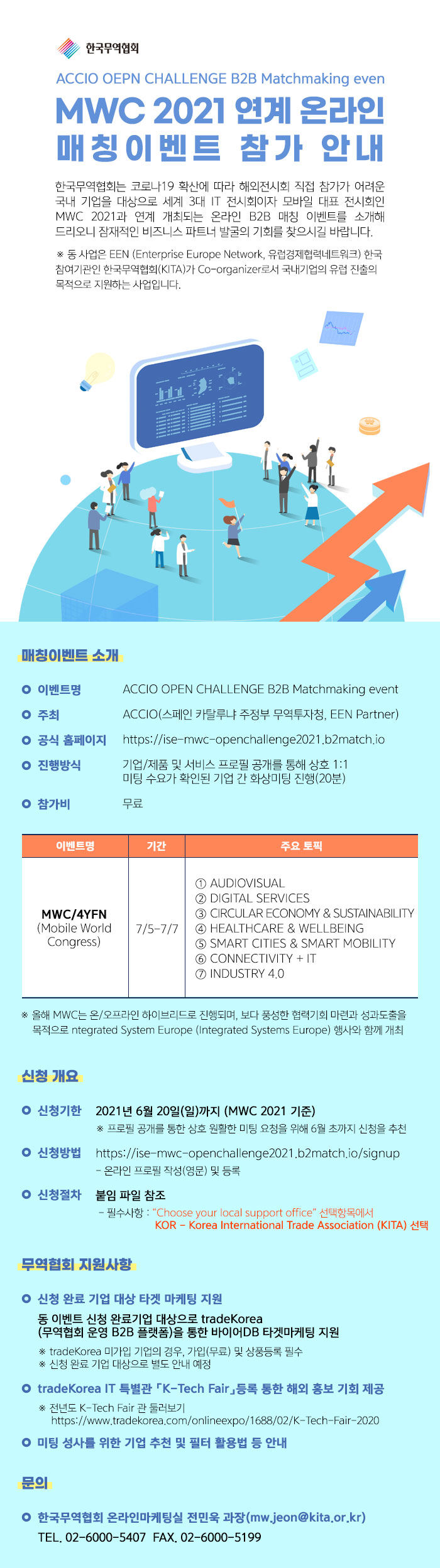MWC 2021 연계 온라인 매칭 상담회 참가 안내